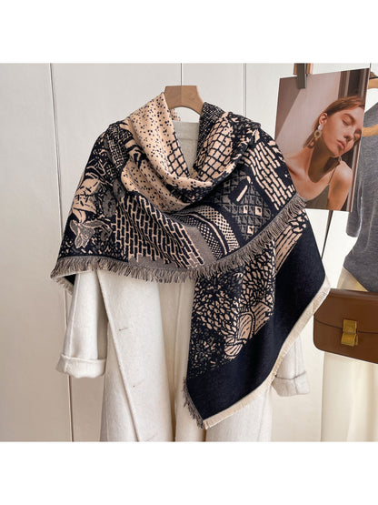 Scarvii - Botanical Scene Reversible Scarf