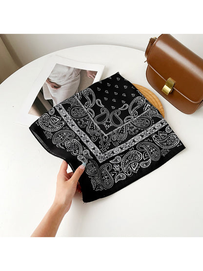 Scarvii - Paisley Print Square Scarf
