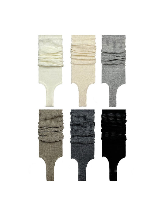 Cozyra - Hollow-Out Solid Knit Women's Leg Warmers