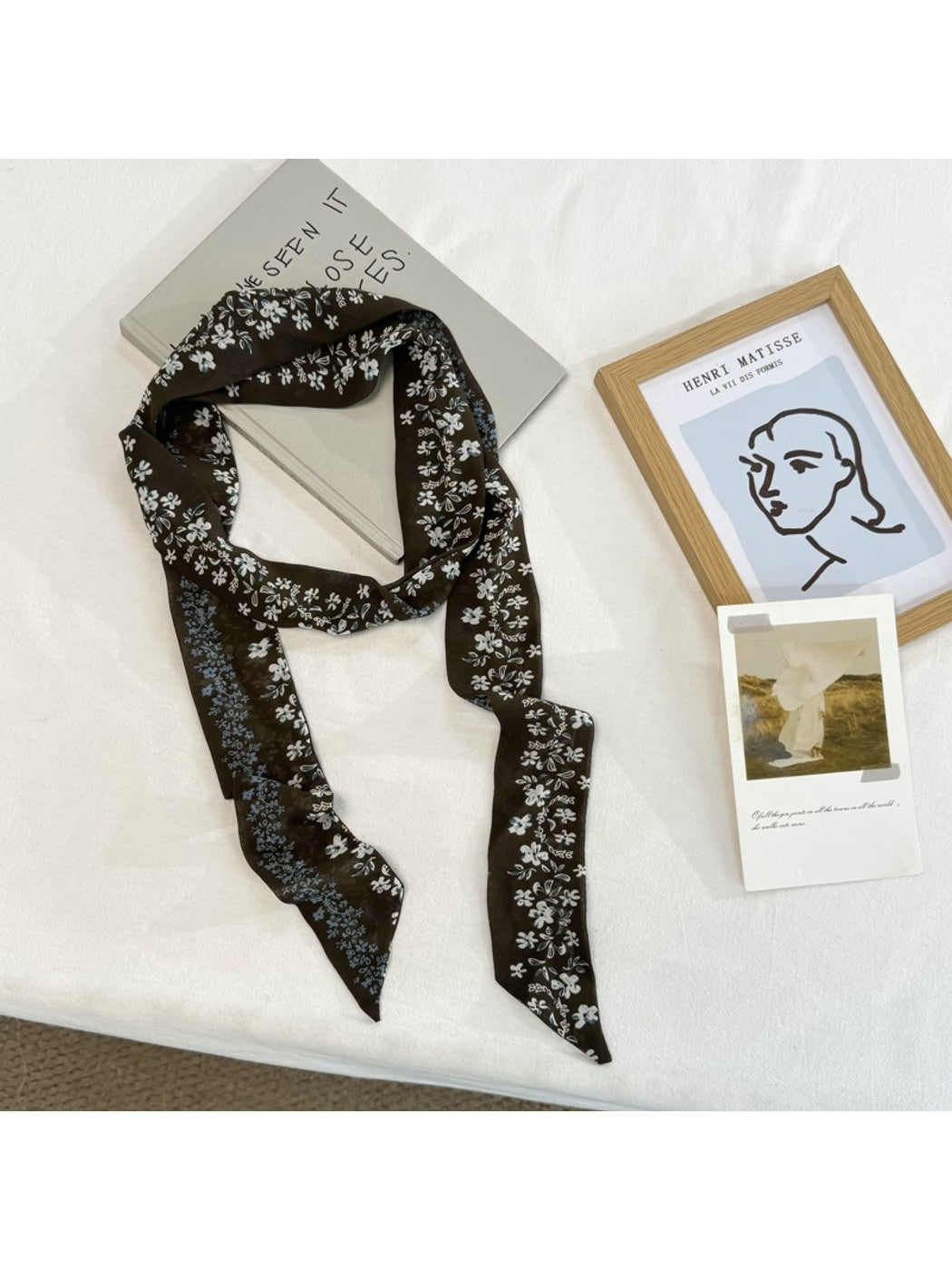 Scarvii - Boho Print Skinny Scarf