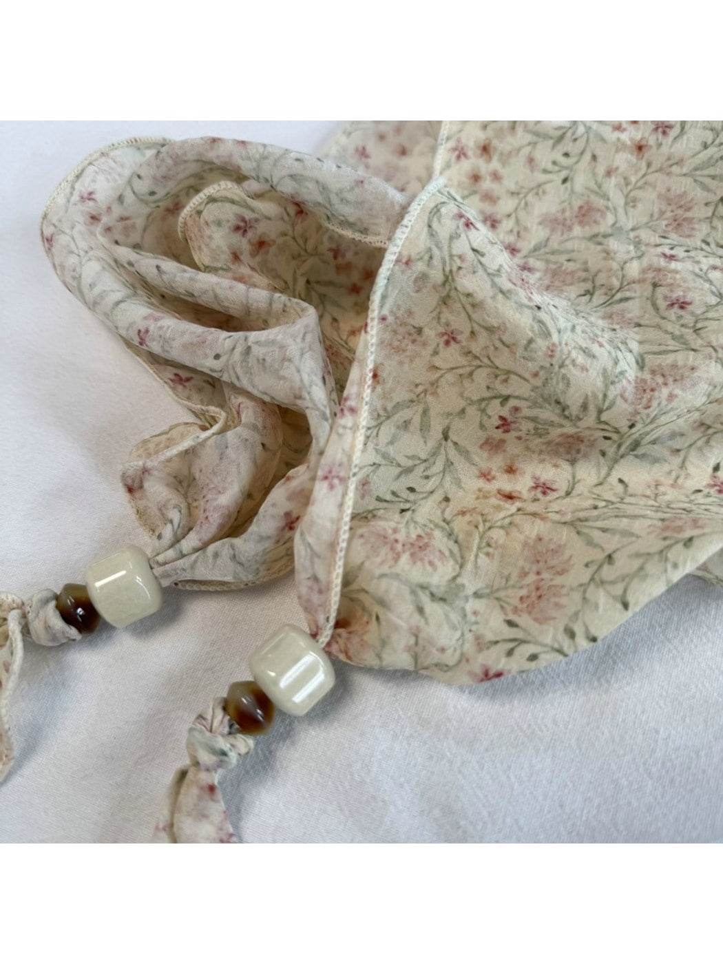 Scarvii - Pastoral Floral Print Elegant Scarf