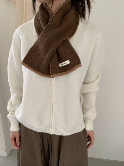 Scarvii - Two-Tone Contrast Border Scarf