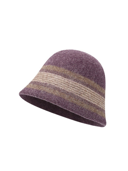 Haila – Color Block Stripe Bucket Hat