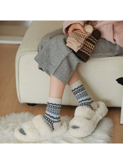 Rufia - Winter Heritage Knit Crew Socks