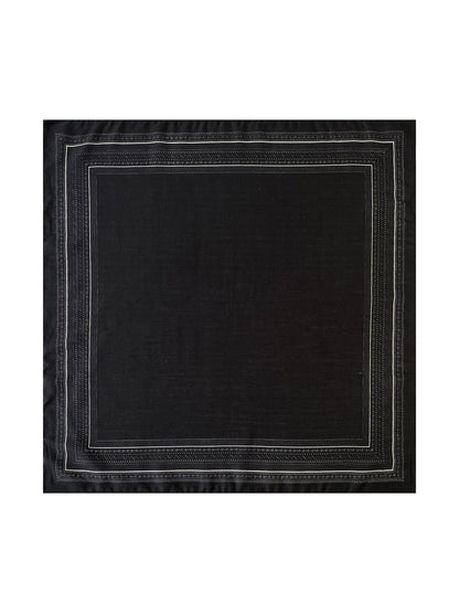 Scarvii - Minimal Geometric Border Square Scarf