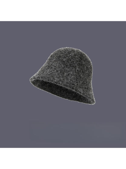Haila - Winter Solid Color Bucket Hat for Women