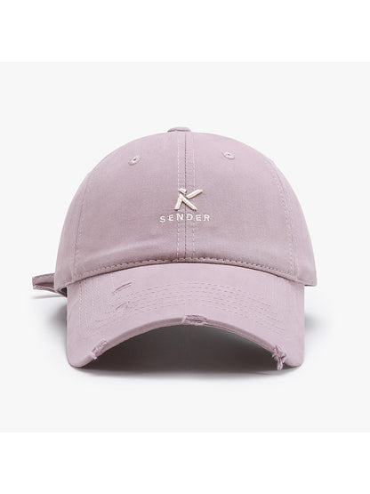 Haila - Letter Embroidery Casual Baseball Cap