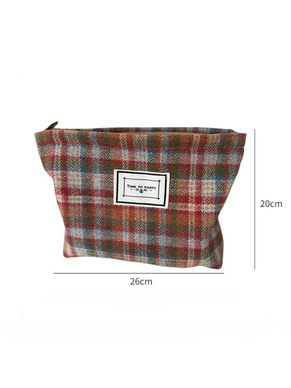 Cosbai - Soft Tartan Pouch