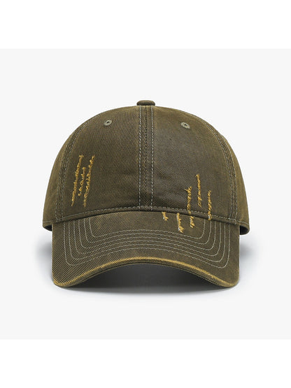 Haila - Soft Top Curved Brim Adjustable Baseball Cap