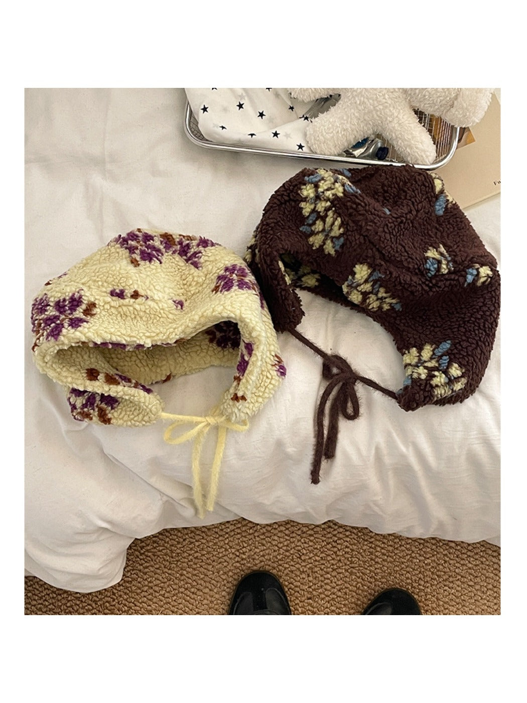 Haila - Floral Earflap Hat