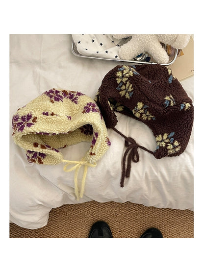 Haila - Floral Earflap Hat