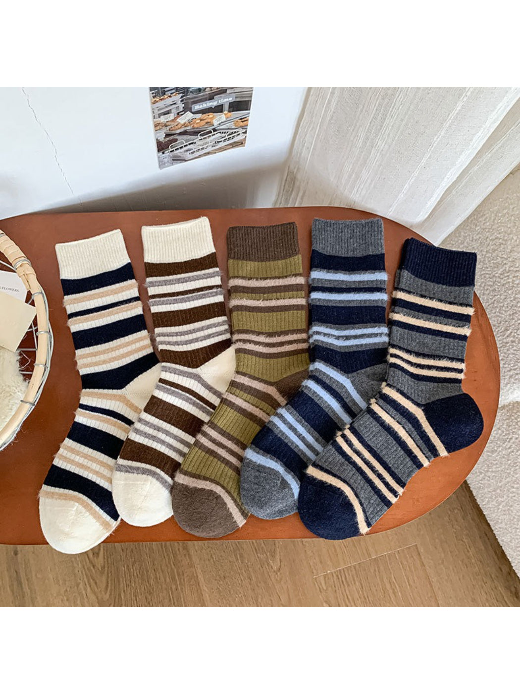 Rufia - Soft Stripe Crew Socks
