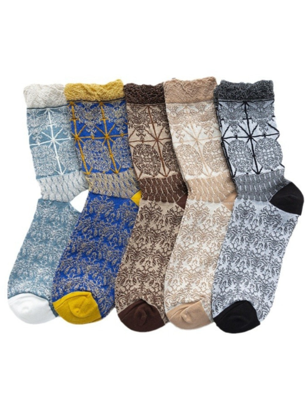 Rufia - Royal Style Crochet Mid-Calf Socks – Retro & Elegant