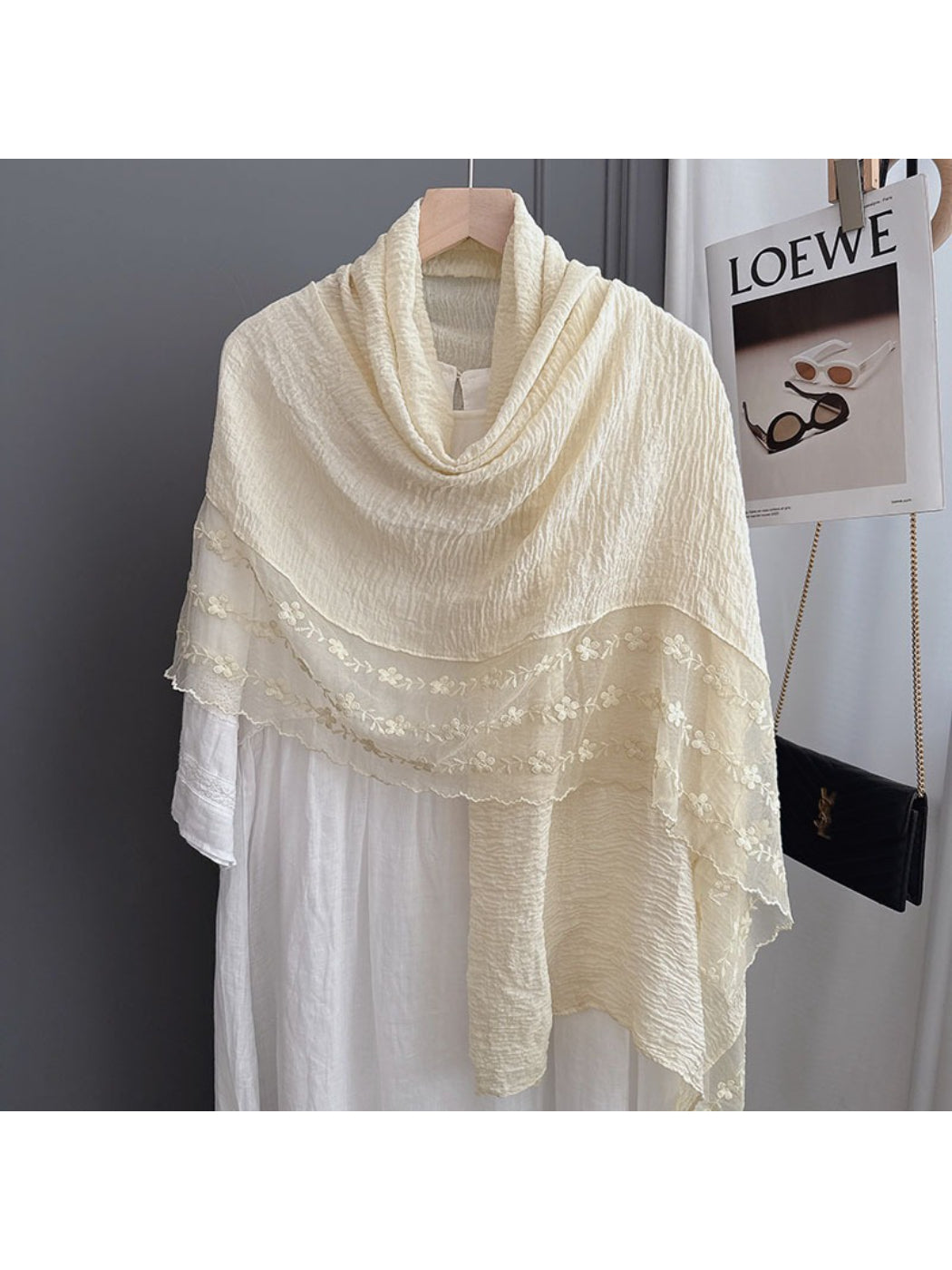 Scarvii - Spring Embroidered Layer Scarf