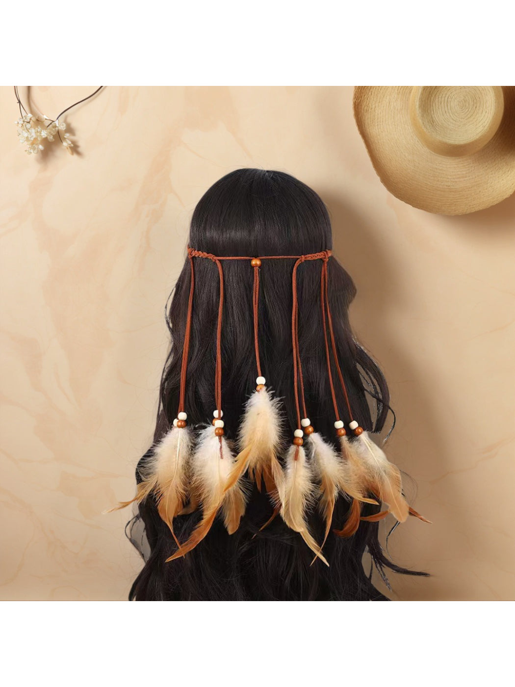Hairish - Bohemian Feather Hair Garland