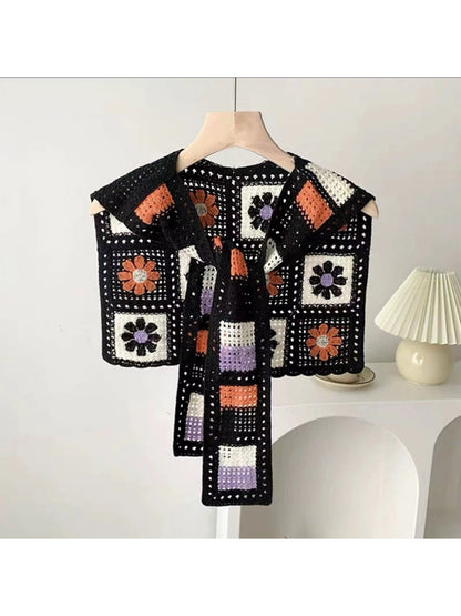 Crosa - Bohemian Crochet Shawl Wrap
