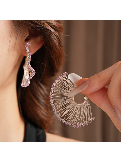 Earwish – Woven Fan-Shaped Earrings