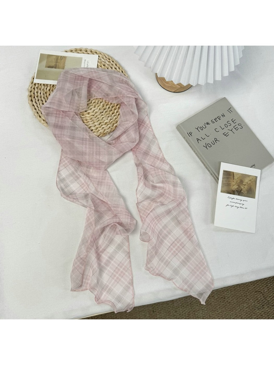 Scarvii - Simple Checked Decorative Scarf