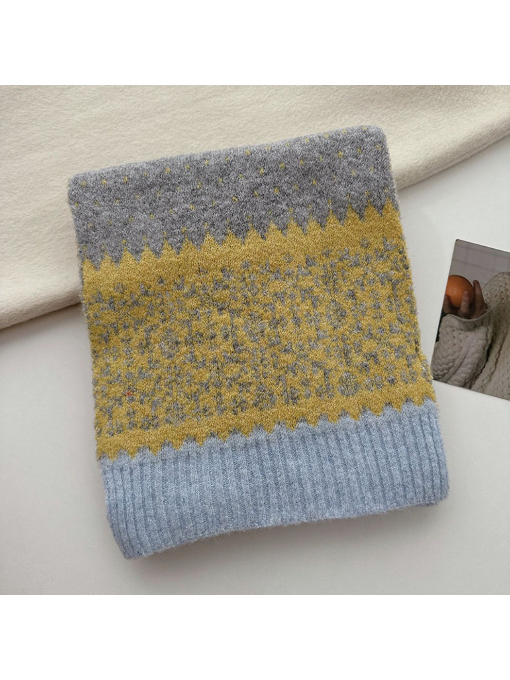 Scarvii - Fair Isle Knit Long Scarf