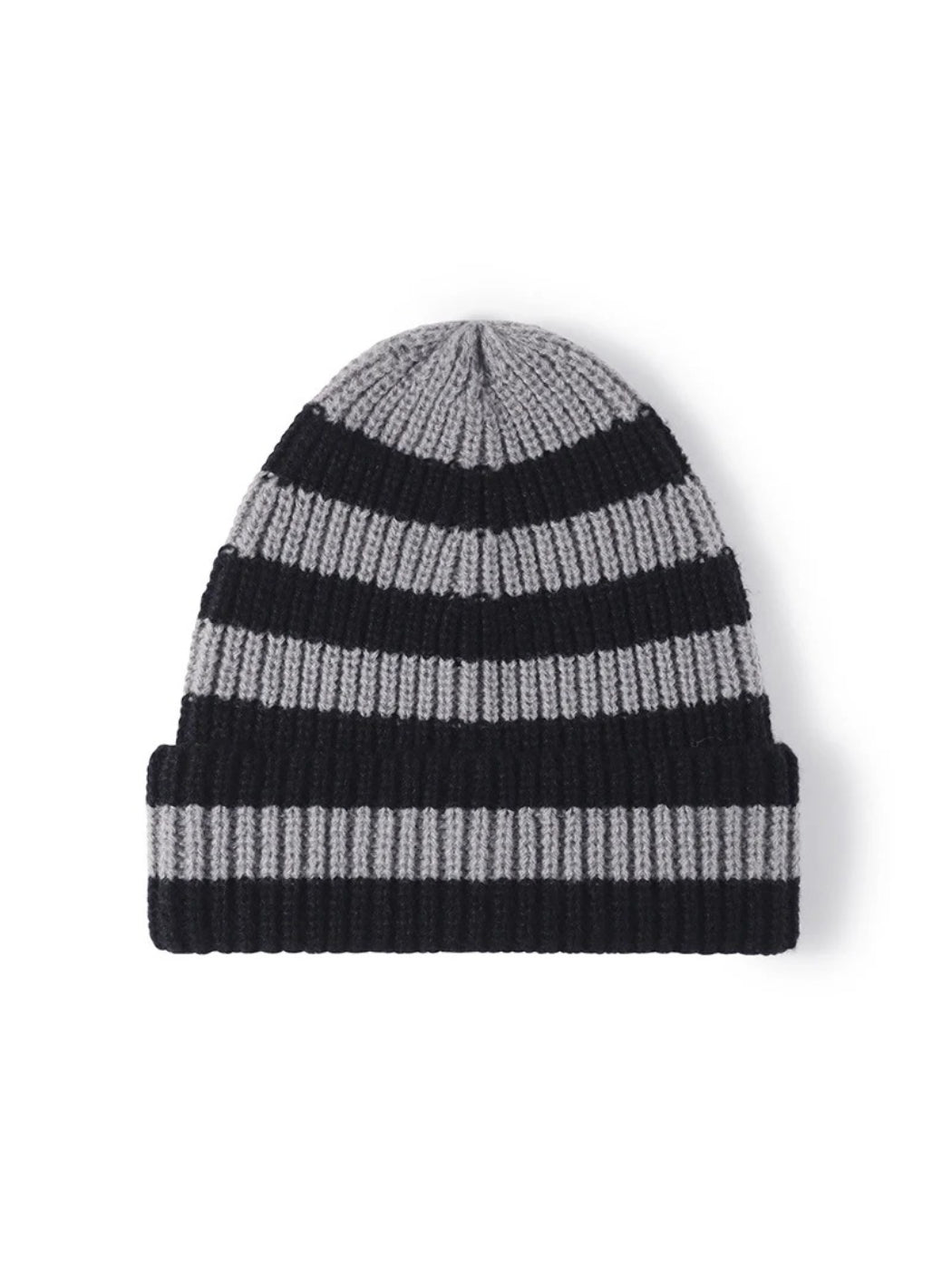 Haila - Wide-Stripe Cuffed Knit Beanie