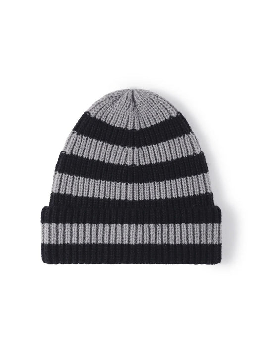 Haila - Wide-Stripe Cuffed Knit Beanie
