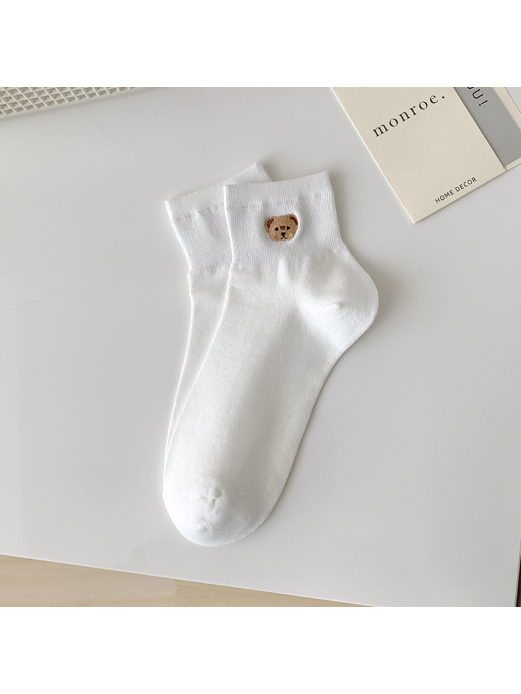 Rufia - Tiny Bear Patch Crew Socks