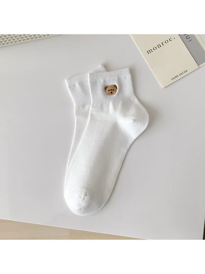 Rufia - Tiny Bear Patch Crew Socks