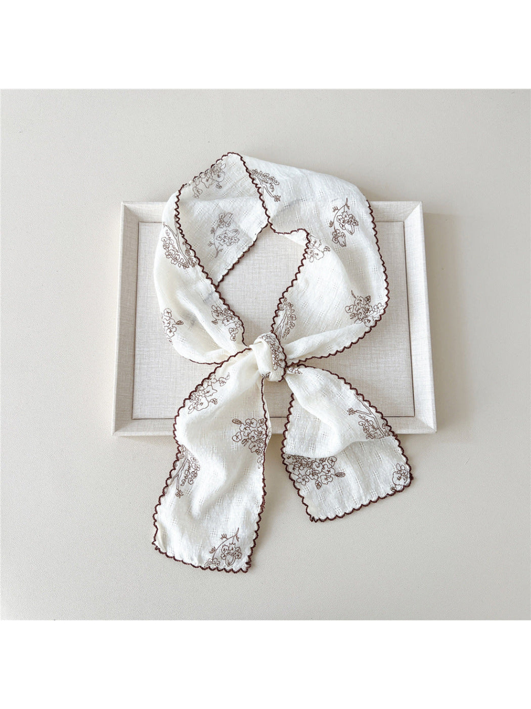 Scarvii - Floral Patchwork Narrow Scarf
