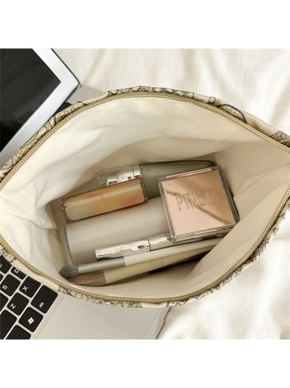 Interior view of Cosbai cosmetic bag with spacious