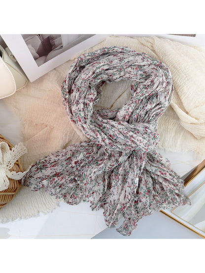 Scarvii - Ditsy Floral Crinkle Lightweight Scarf