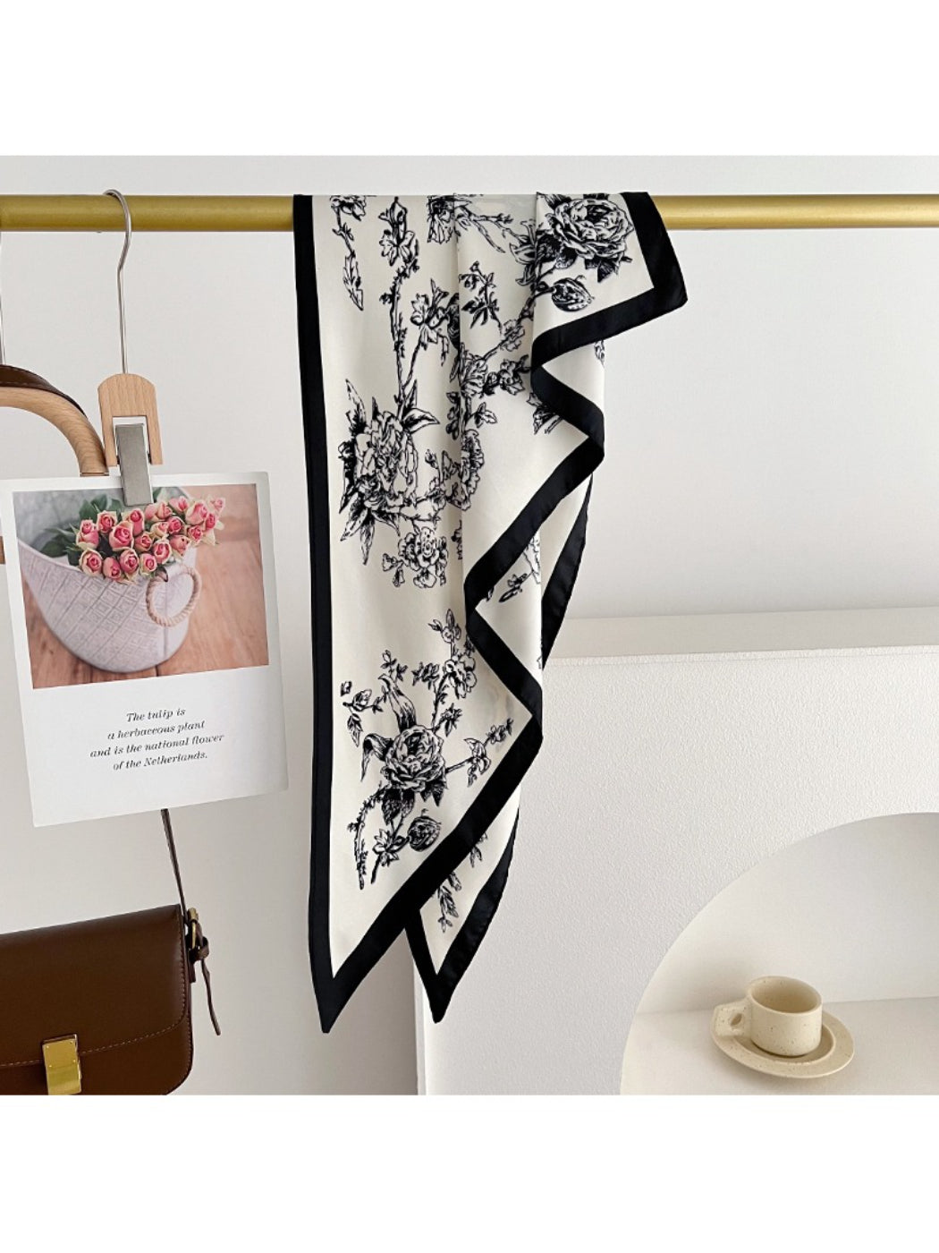 Scarvii Botanical Triangle Neck Scarf