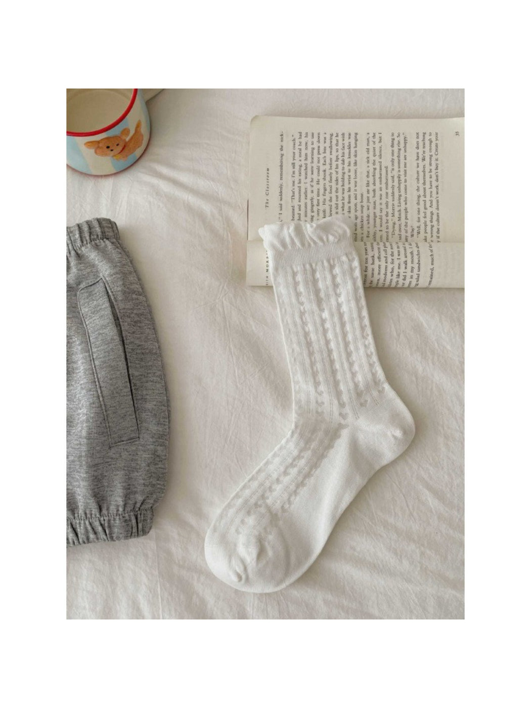 Rufia - Textured Knit Ruffle Crew Socks product image 6