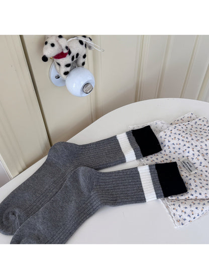 Rufia - Casual Rib Knit Stripe Socks product image 6