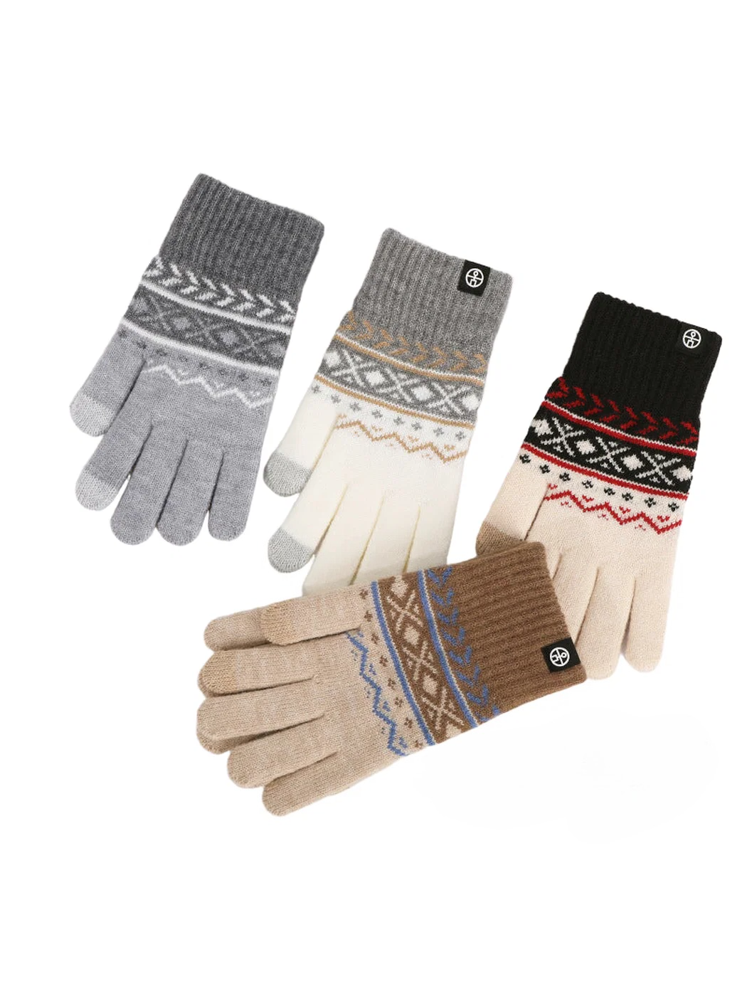 Gloving - Fair Isle Knit Gloves