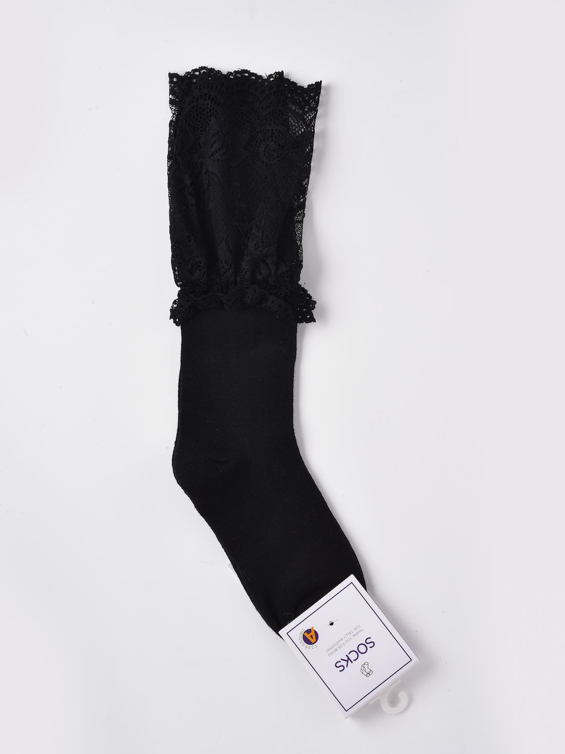 Rufia - Lace Trim Soft Crew Socks product image 4
