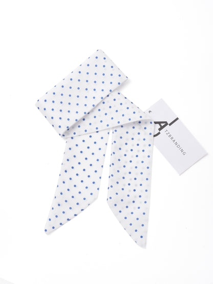 Scarvii - Classic Repeat Print Skinny Scarf
