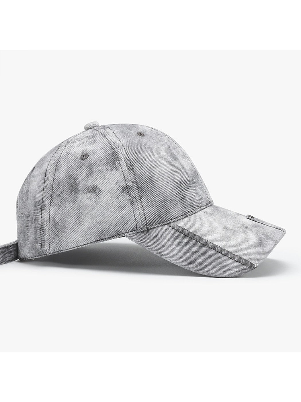 Haila - Adjustable Curved Brim Solid Color Baseball Cap