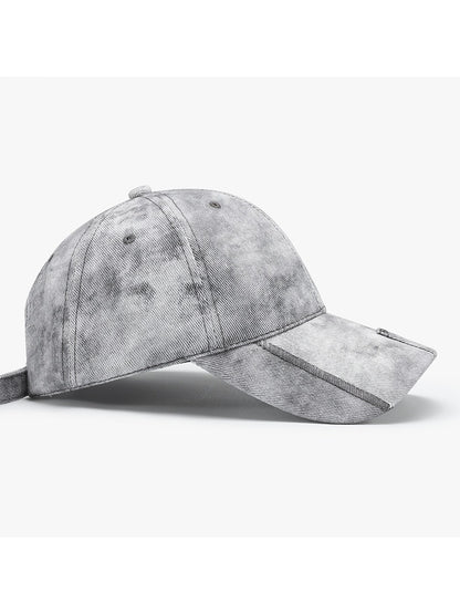 Haila - Adjustable Curved Brim Solid Color Baseball Cap