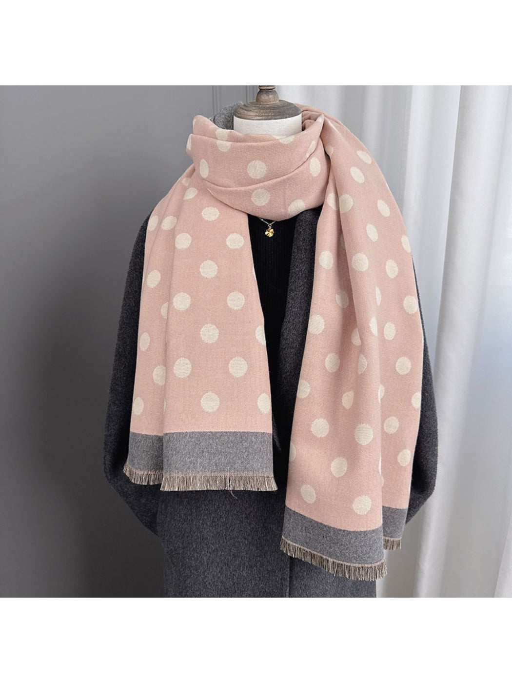 Scarvii - Soft Reversible Polka Dot Scarf