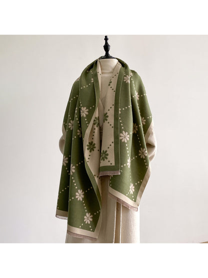 Scarvii – Polka Dot Floral Scarf & Wrap