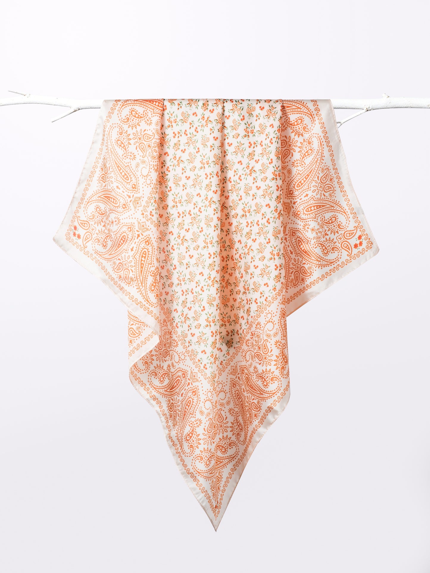 Scarvii - Paisley Print Square Scarf