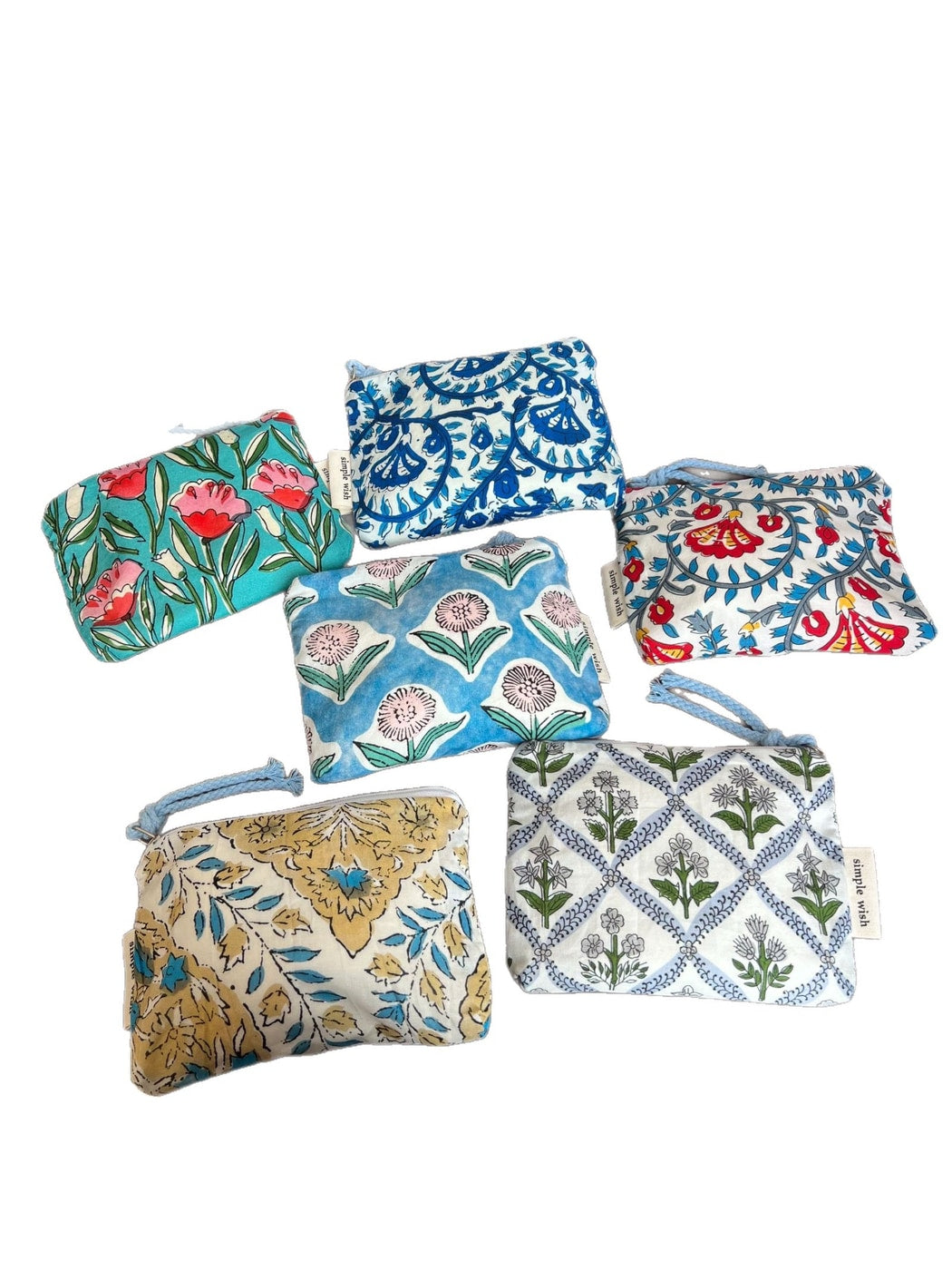 Cosbai - Printed Rectangular Zipper Coin Purse