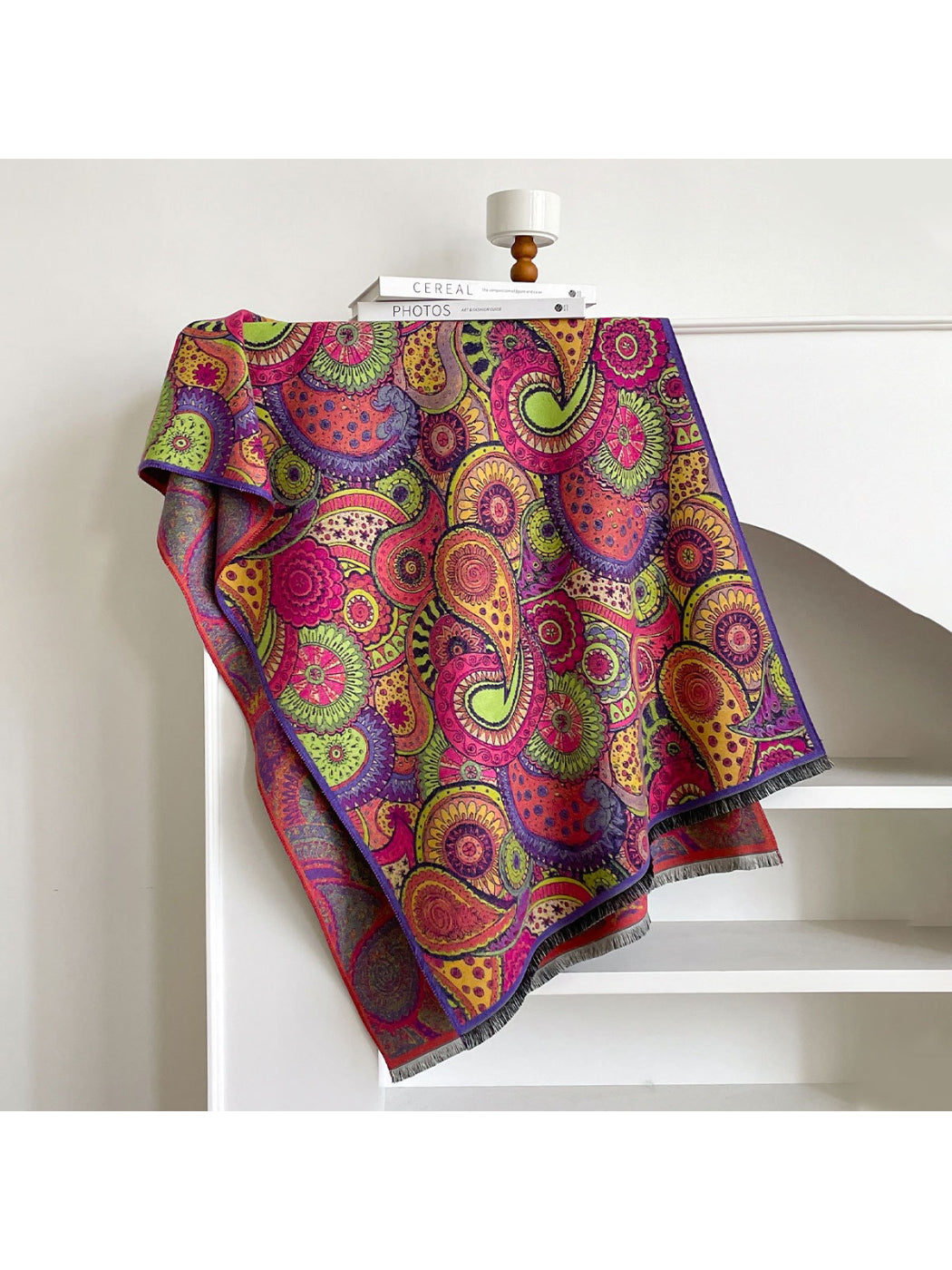 Scarvii - Vintage Abstract Art Paisley Print Scarf & Wrap