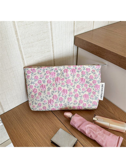 Cosbai - Floral Everyday Makeup Organizer Bag