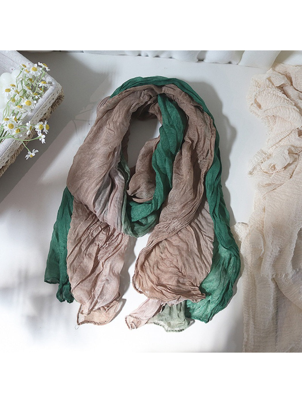 Scarvii - Ombre Crinkle Lightweight Scarf