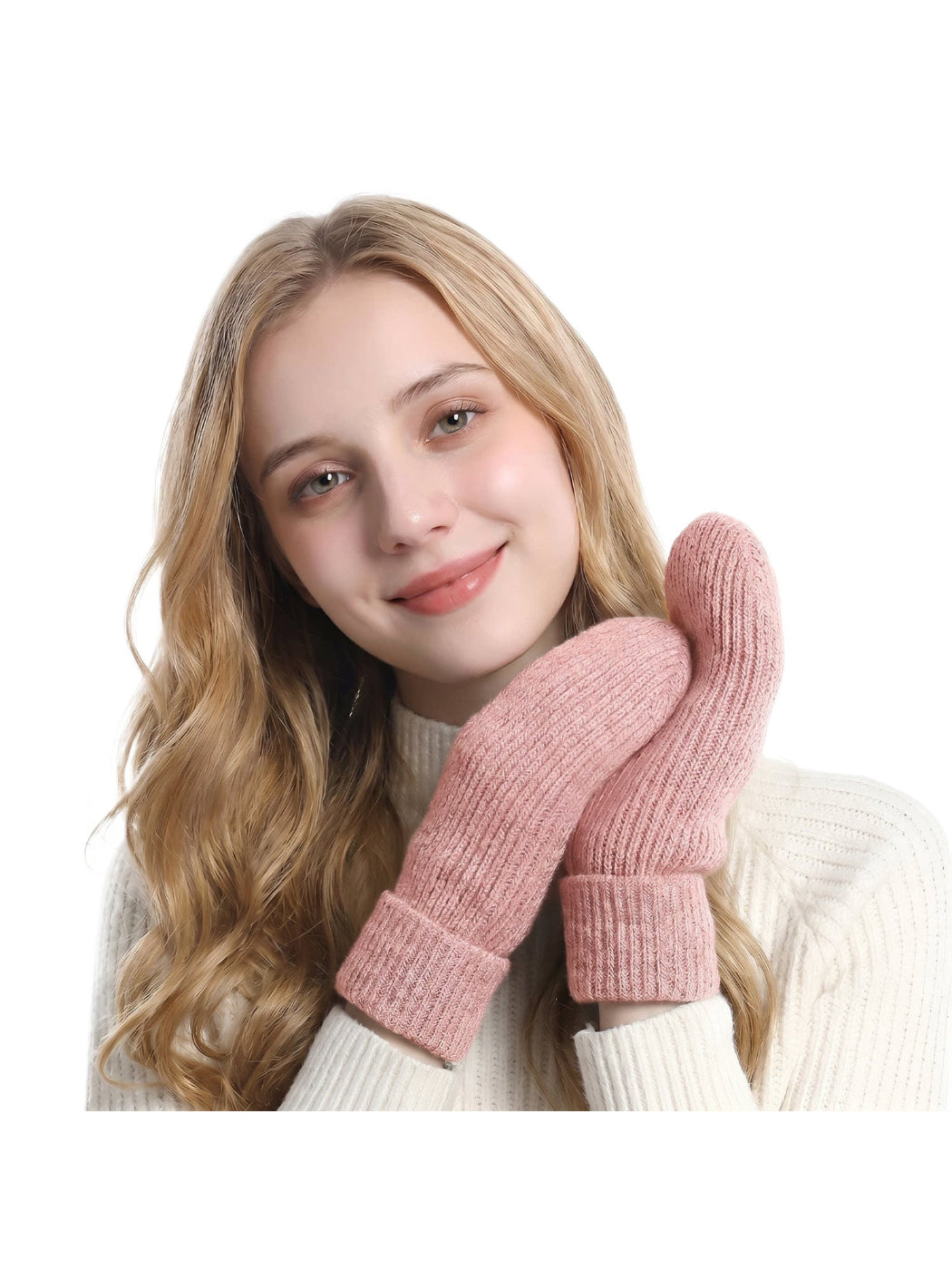 Gloving - Plush Lined Knit Winter Mittens