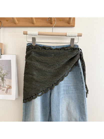 Scarvii - Lace Edge Triangle Scarf