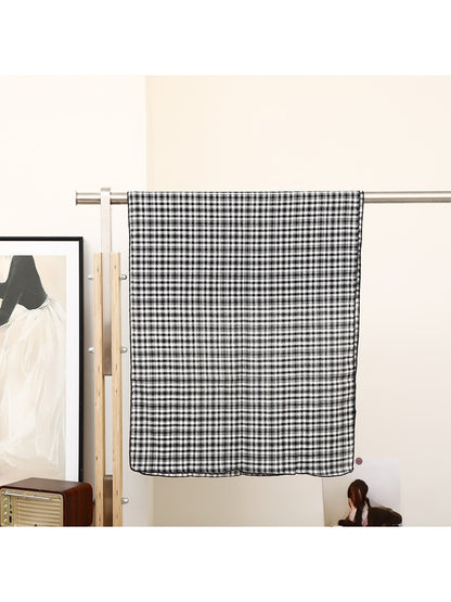 Scarvii - Vintage Plaid Layering Rectangular Scarf