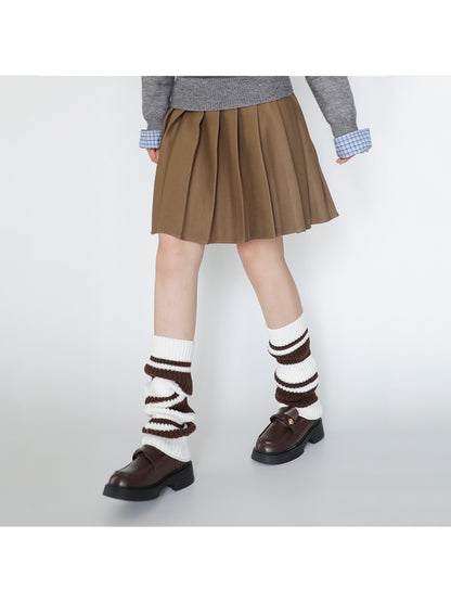 Cozyra - Retro Stripe Knit Leg Warmers