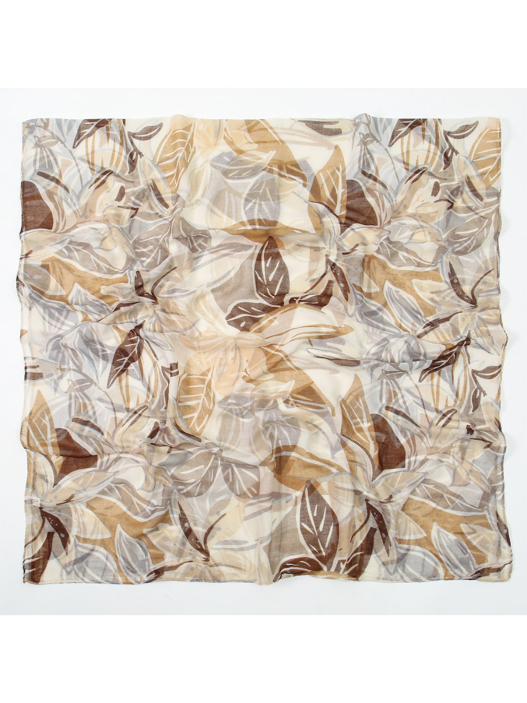 Scarvii – Spring Leaf Print Lightweight Scarf